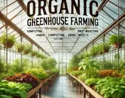 Organic Greenhouse Farming Illustration