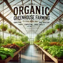 Organic Greenhouse Farming Illustration