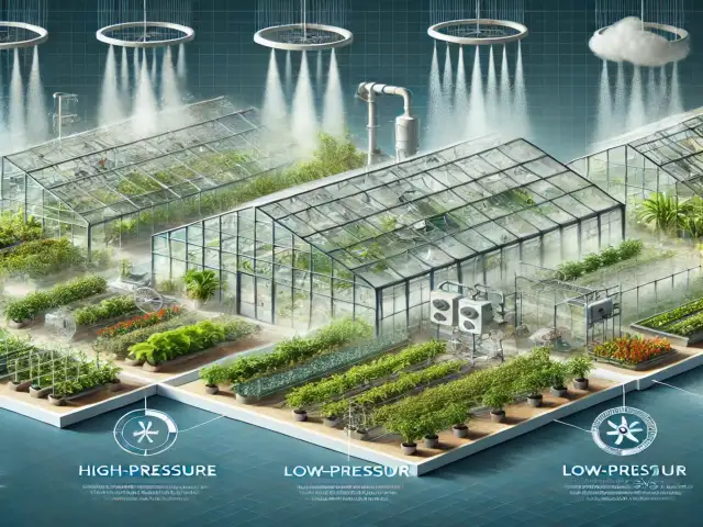 The different types of greenhouse misting systems