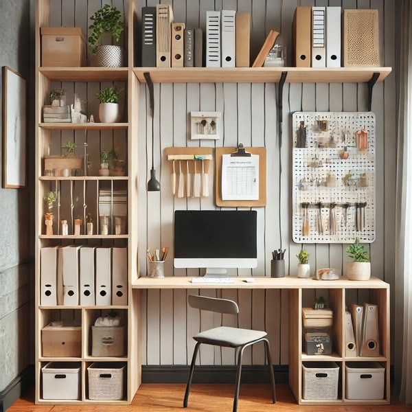 Modern home office design ideas for small spaces 3. Vertical Storage Solutions